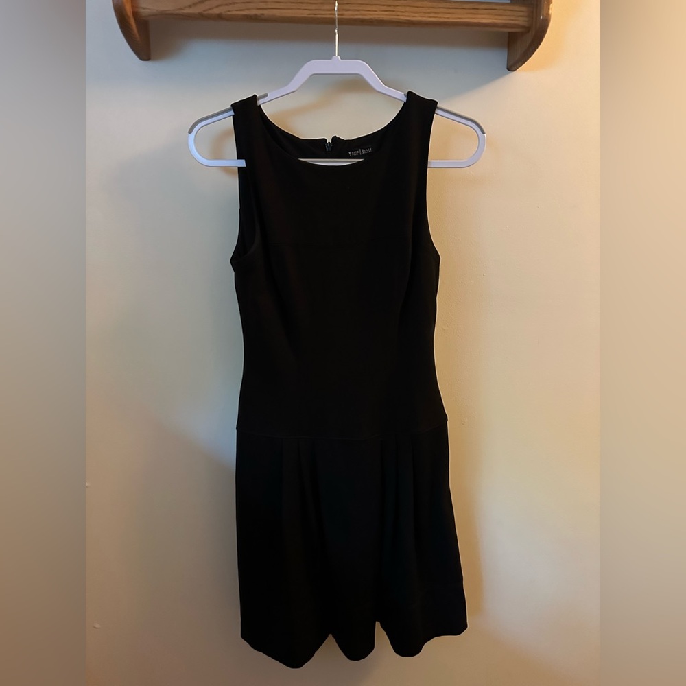 White House Black Market Black Sleeveless Midi Dress